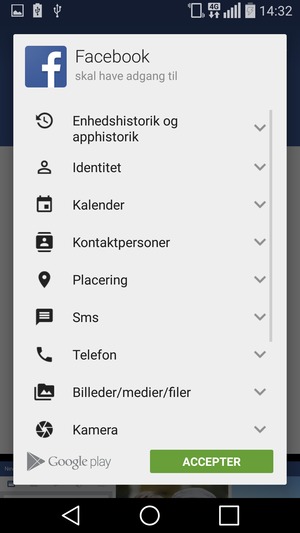 Vælg ACCEPTER