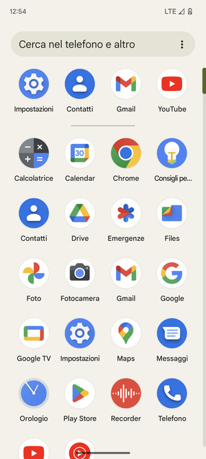 Seleziona Impostazioni