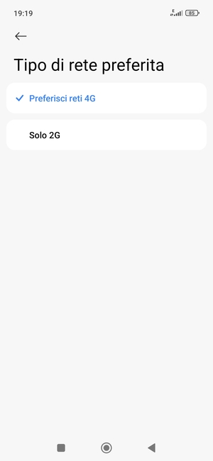 Seleziona la tua opzione preferita