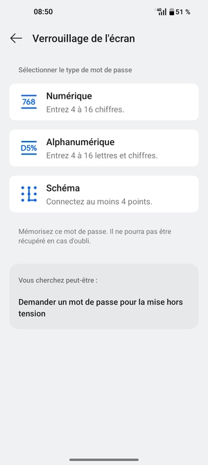 Sélectionnez Schéma