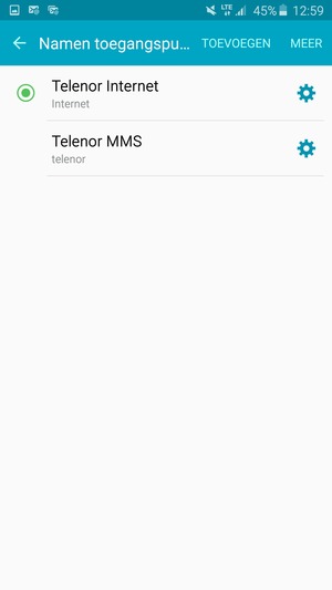 Uw telefoon is nu geïnstalleerd voor mms