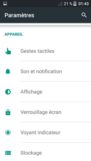 Pour activer votre écran de verrouillage, allez dans le menu Paramètres et sélectionnez Verrouillage écran