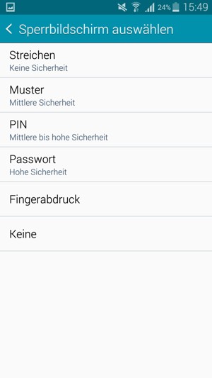Wählen Sie Muster
