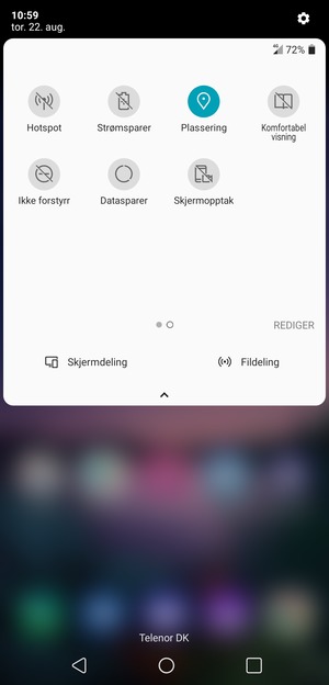 Slå av Plassering