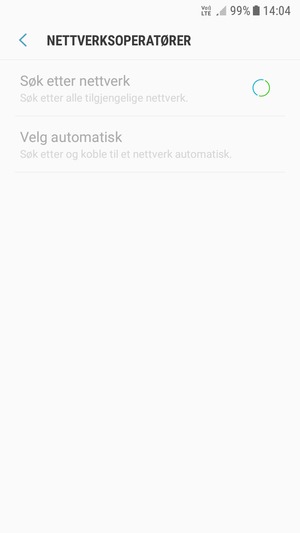 Vent til søket er ferdig