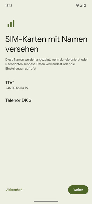Wählen Sie Weiter