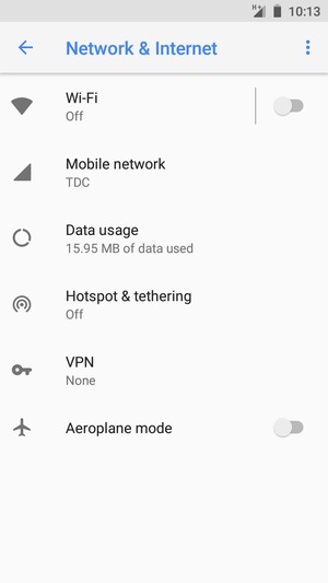 Select Wi-Fi