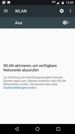 Schalten Sie WLAN ein