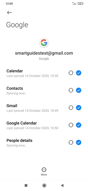 Your contacts from Google will now be synced to your smartphone