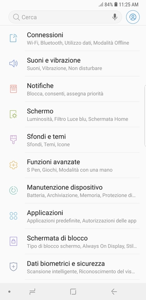 Seleziona Connessioni