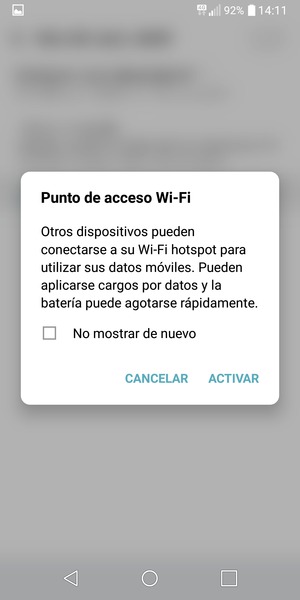 Seleccione ACTIVAR