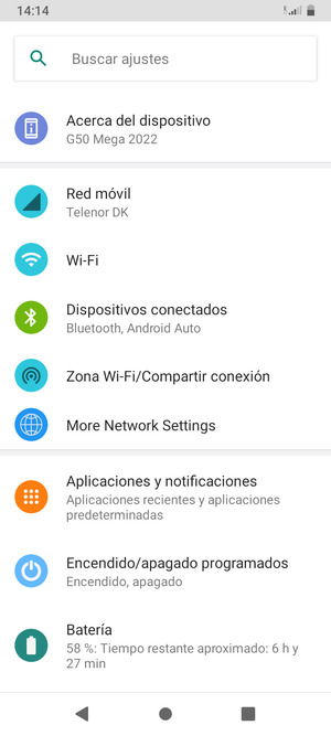 Seleccione Wi-Fi