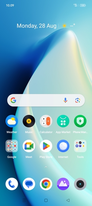 Swipe up