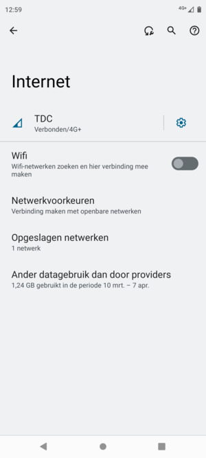 Schakel Wifi in