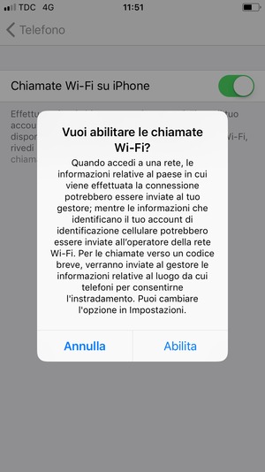 Seleziona Abilita