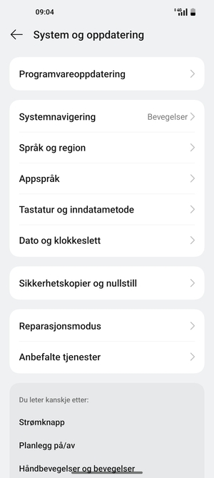 Velg Programvareoppdatering