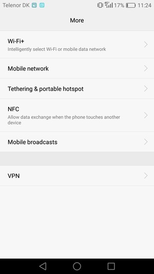 Select Tethering & portable hotspot