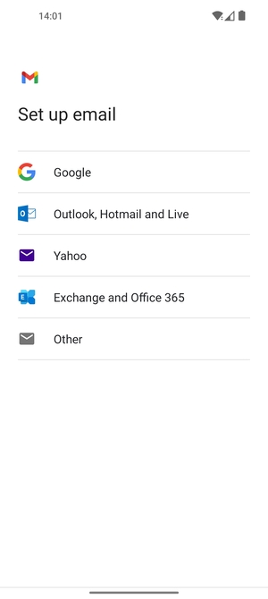 Select Outlook, Hotmail and Live