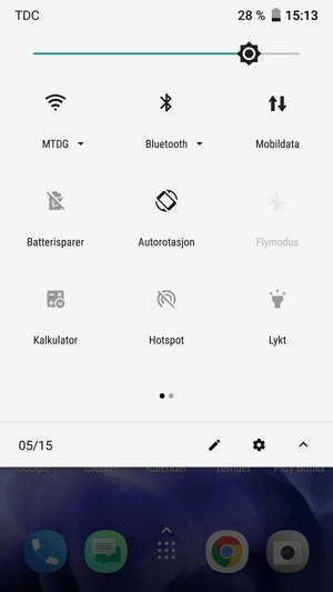 Slå av Wi-Fi og Bluetooth