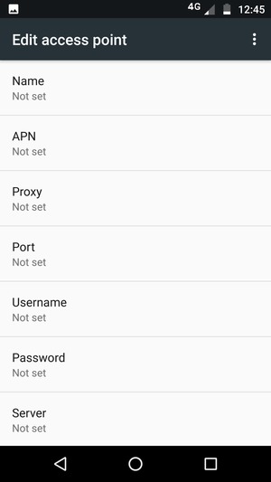 Enter MMS information