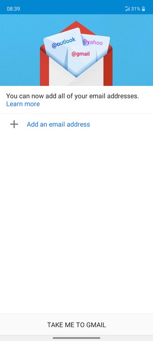 Select Add an email address