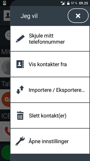 Velg Importere / Eksportere...