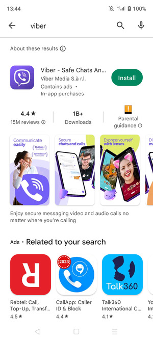 Select the app