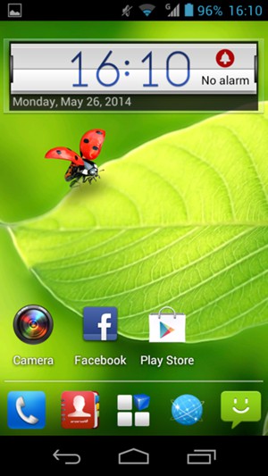 Return to the Home screen and select  the Menu button