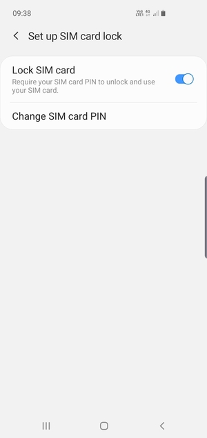 Select Change SIM card PIN