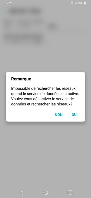 Sélectionnez OUI