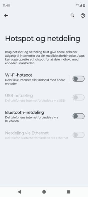 Vælg Wi-Fi-hotspot