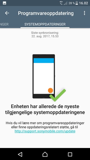 Velg menyknappen