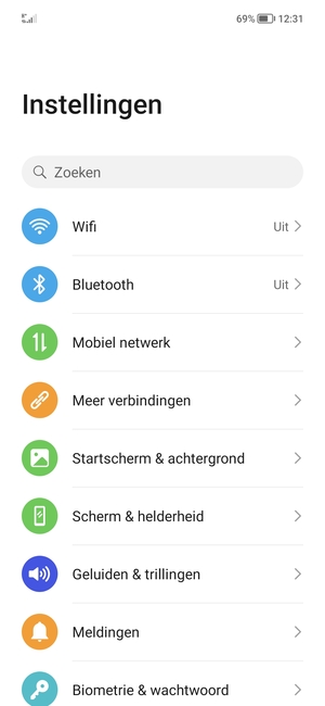 Selecteer Wifi