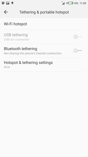 Select Wi-Fi hotspot