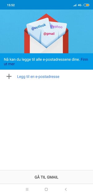 Velg Legg til en e-postadresse