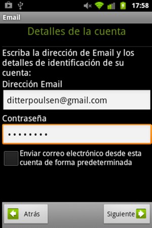 Introduzca su Dirección de correo electrónico y Contraseña. Seleccione Siguiente