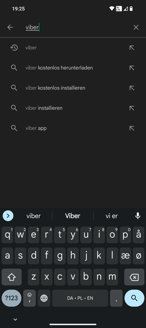 Geben Sie den Namen der App ein und wählen Sie Suchen