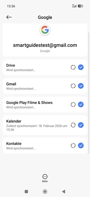 Ihre Daten werden synchronisiert