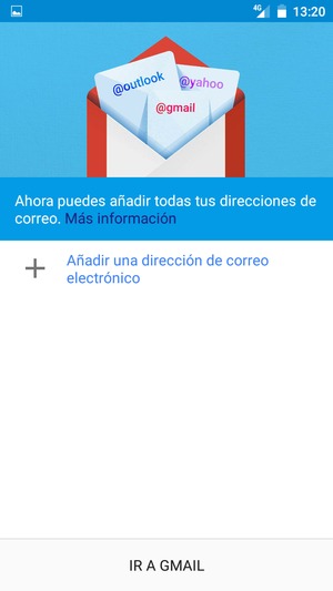 Seleccione Añadir una dirección de correo electrónico