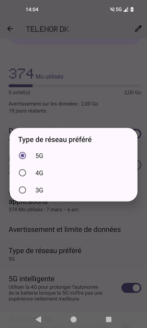 Sélectionnez votre option préférée