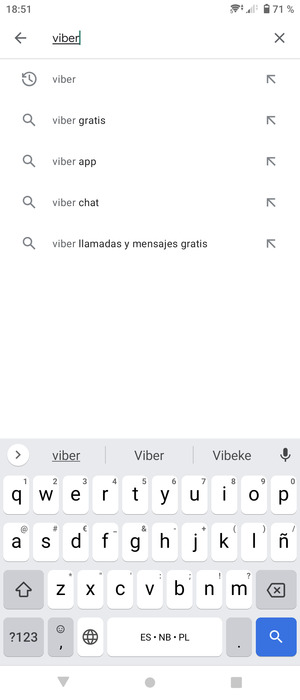Introduzca el nombre de la aplicación y seleccione Buscar