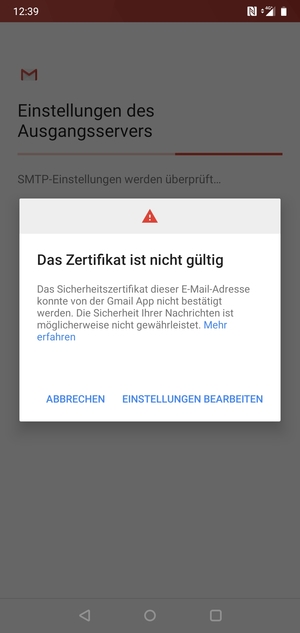 Wählen Sie EINSTELLUNGEN BEARBEITEN