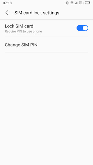 Select Change SIM PIN