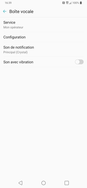 Sélectionnez Configuration