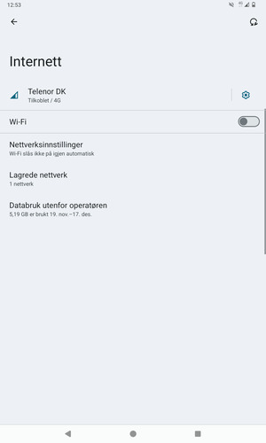 Slå på Wi-Fi