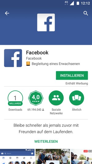 Wählen Sie INSTALLIEREN