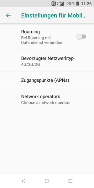 Wählen Sie Zugangspunkte (APNs)