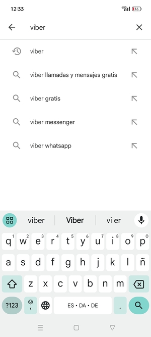 Introduzca el nombre de la aplicación y seleccione Buscar