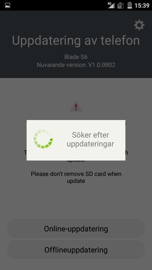 Vänta på att sökningen avslutas