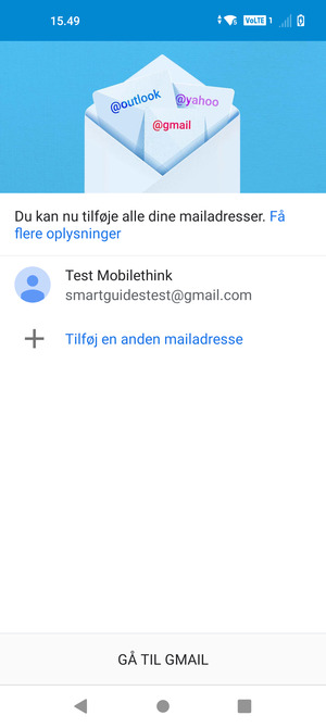 Vælg GÅ TIL GMAIL